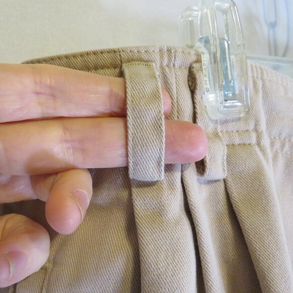 Vintage Liz Claiborne LIZSPORT 100% cotton Tan Pants Size 14 - Picture 7 of 13